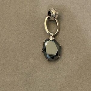 Elegant Silver and Black Pendant